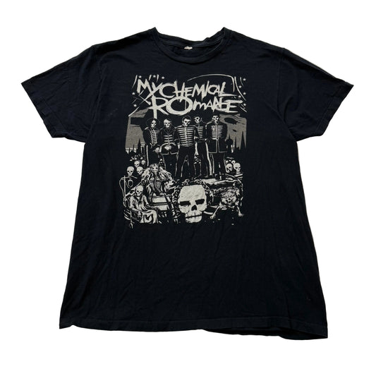 My Chemical Romance "The Black Parade" Men's Black Cotton Line Up T-Shirt Size L