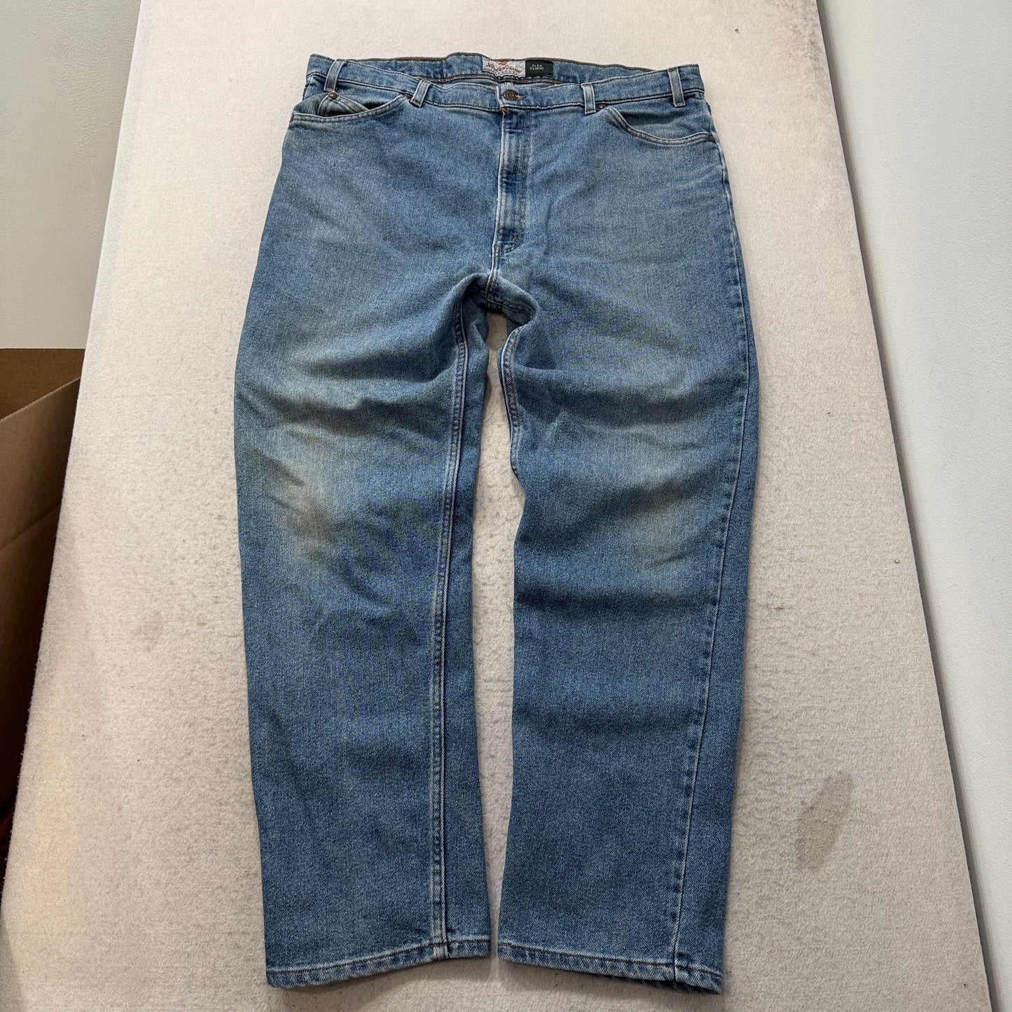 Vintage Levi's Strauss Signature Flex Denim Men's Blue Straight Jeans - W42xL32
