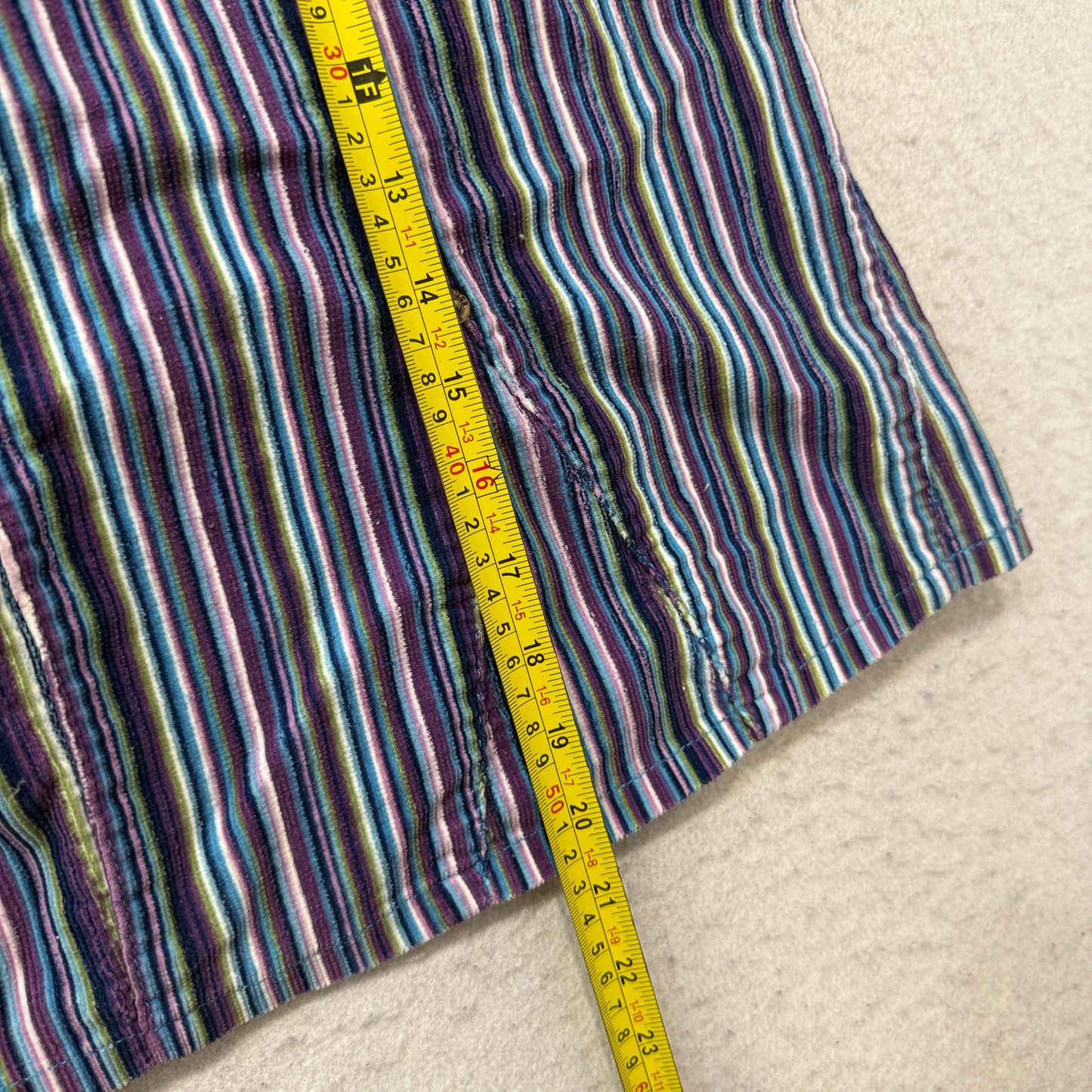 The Children's Place Girl Colorful Striped Corduroy Skirt Stretch Casual Size 14