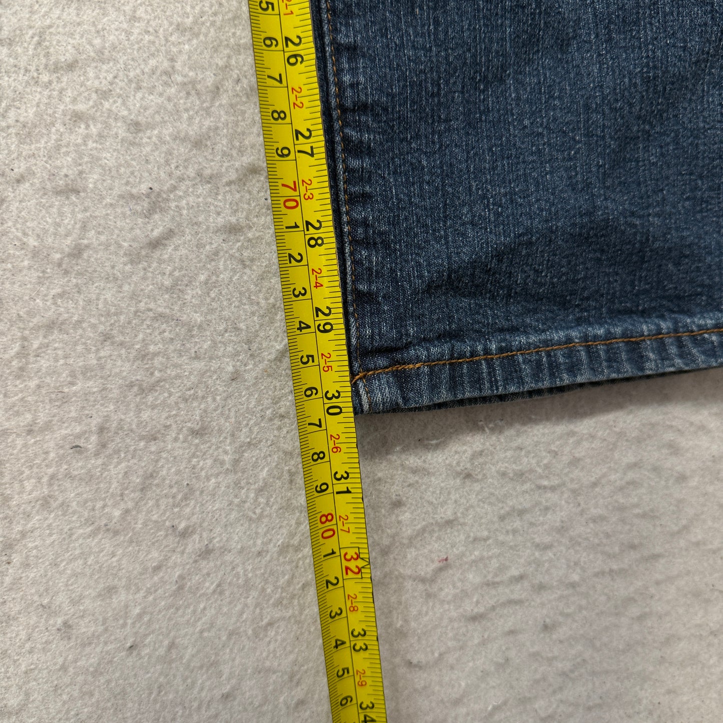 Rocawear Women Blue Straight Denim Jeans Zip-Fly Pockets Stretch Classic Size 18