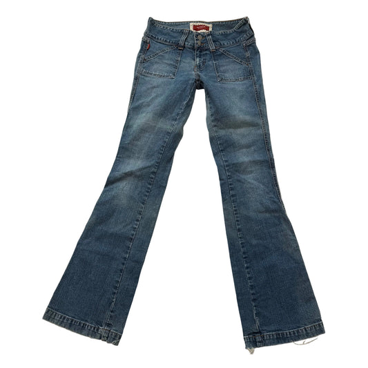 Hollister Low Rise Flare Jeans Blue Y2K Bootcut Denim Size S