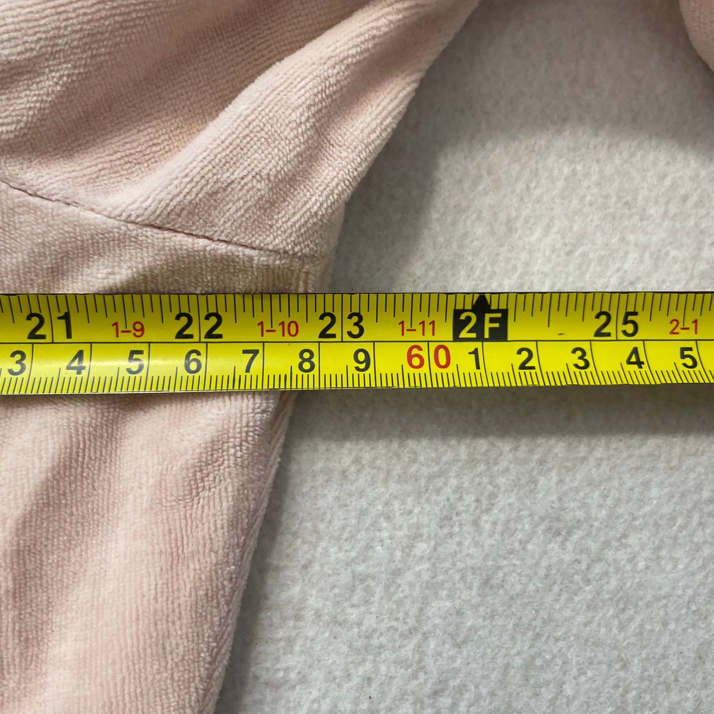 Bebe Women Baby Pink Velour Zip-Up Track Jacket Side Stripe Arms Classic Size XL