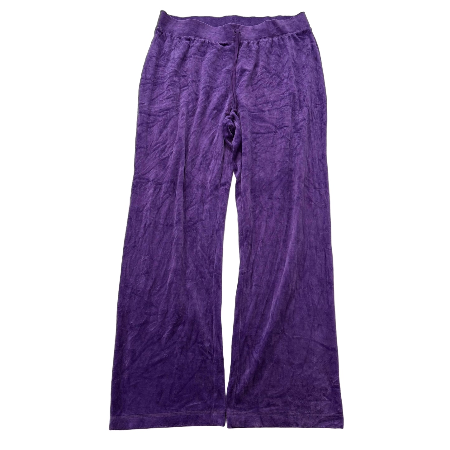 Juicy Couture Women's Purple Velour Flared Track Pant Loungewear Y2K Size XL