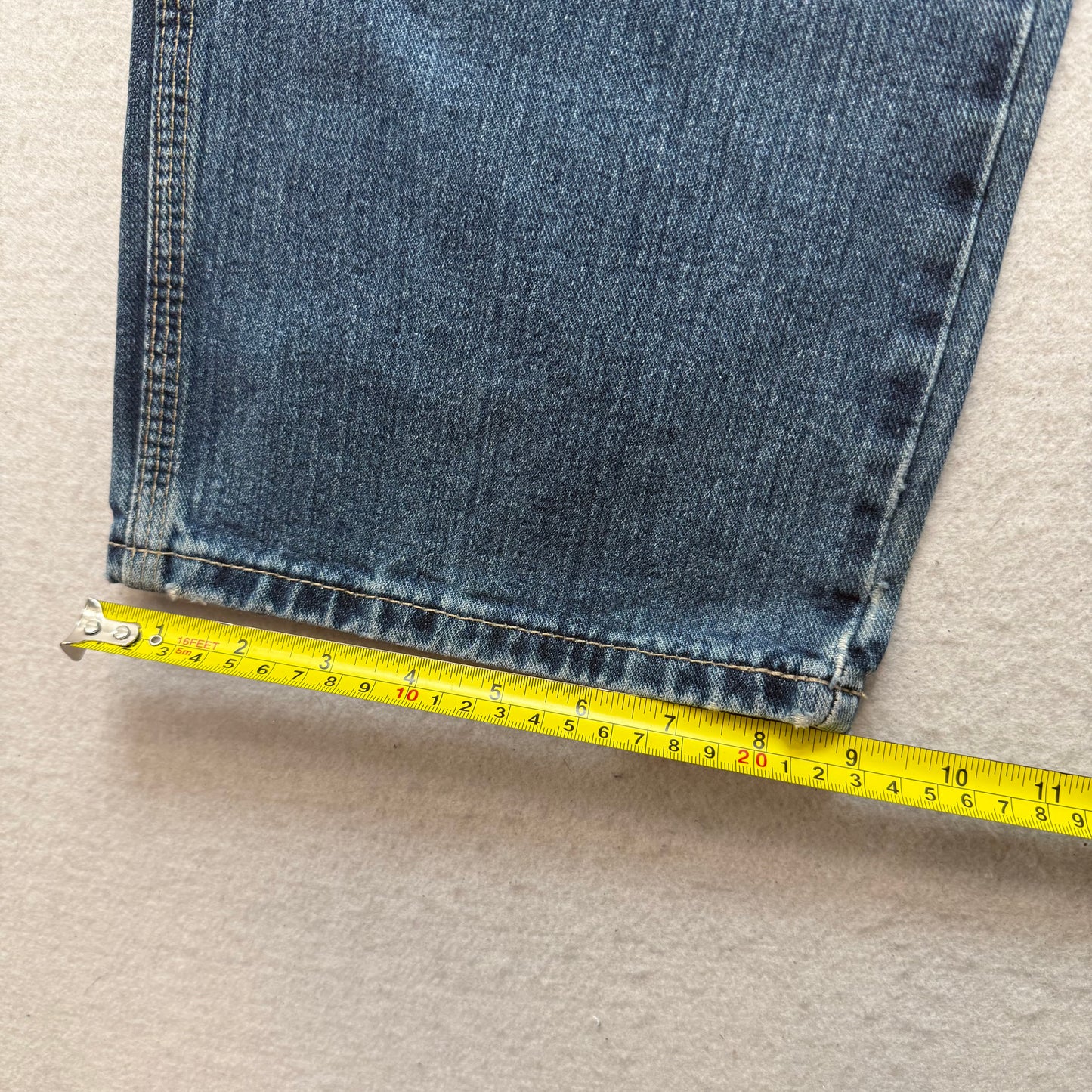 Dickies Men's Blue Denim Carpenter Jeans Pockets Workwear Relaxed Fit Size 36x30