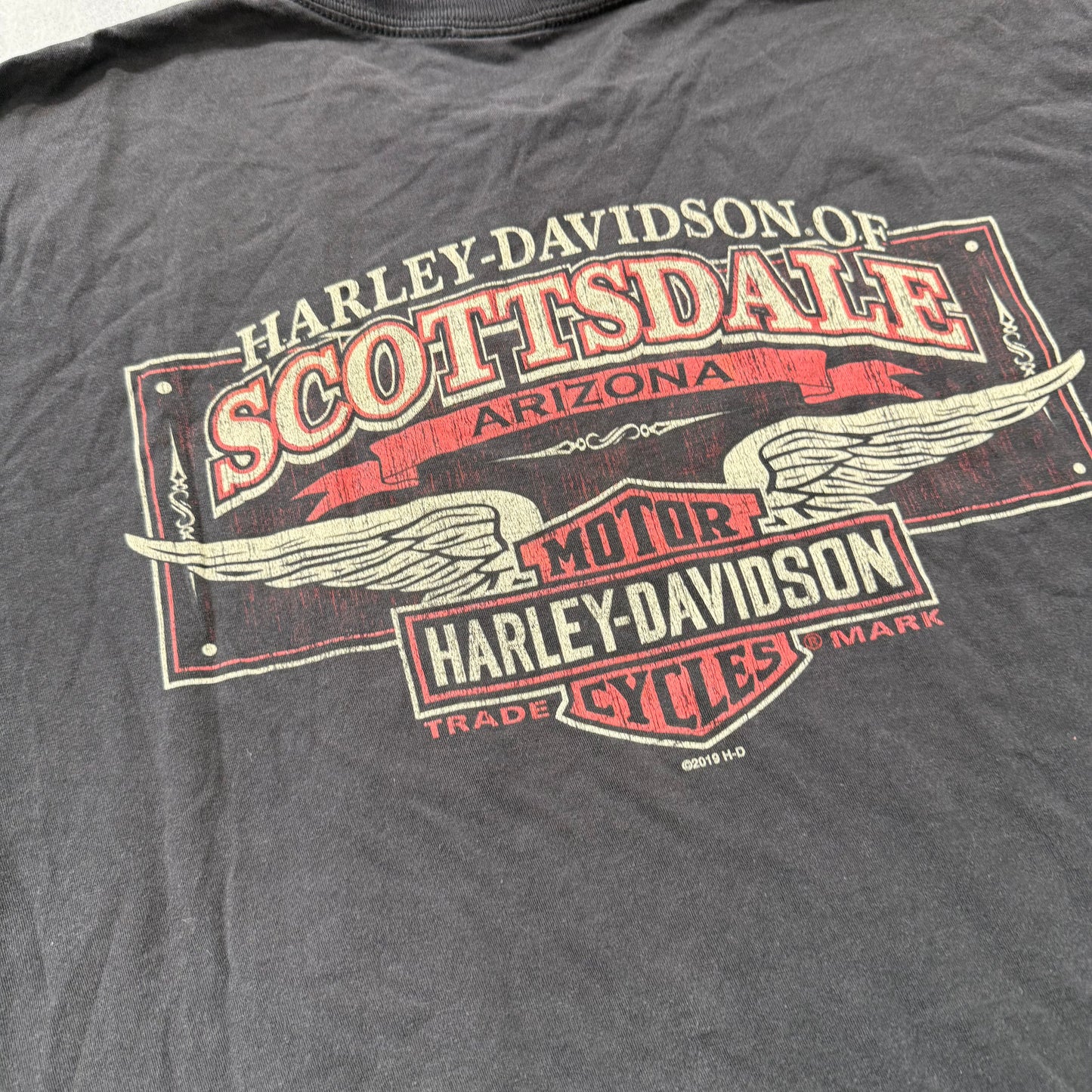 Harley-Davidson of Scottsdale Men Black T-Shirt Short Sleeve Graphic Tee Size XL