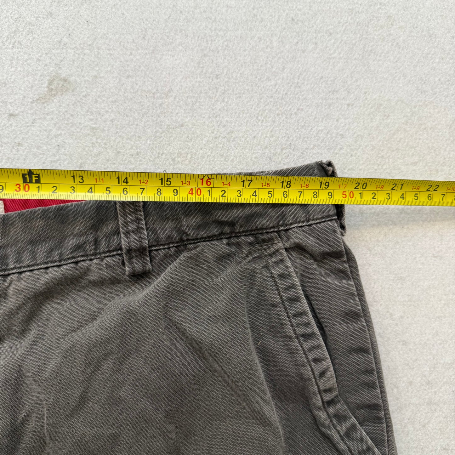 Dockers Flat Front Relaxed Fit Men's Faded Gray Chino Khaki Pants Size 40x30
