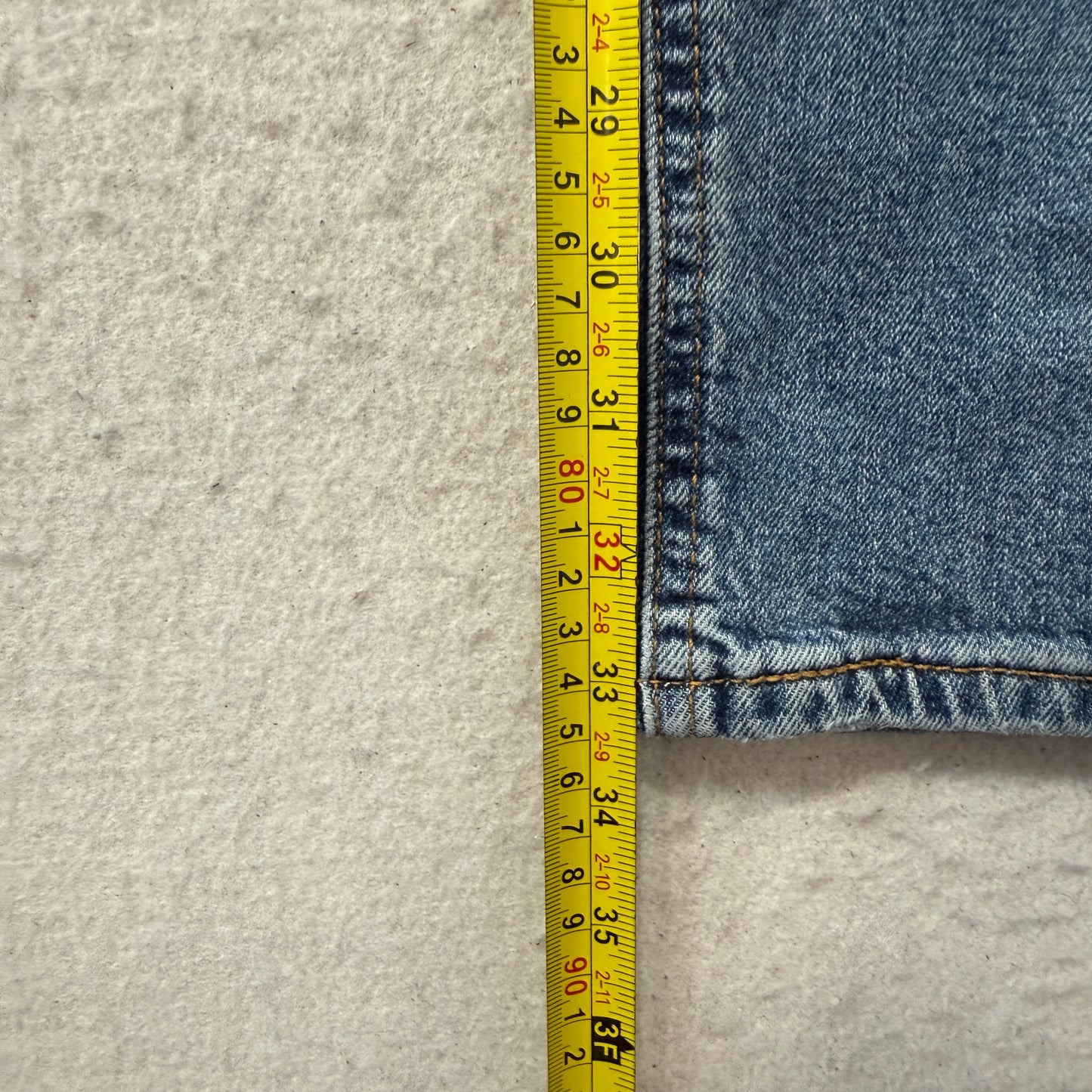 Levi's 541 Men's Blue Straight Denim Jeans Zip-Fly Pockets Classic Size W34xL36