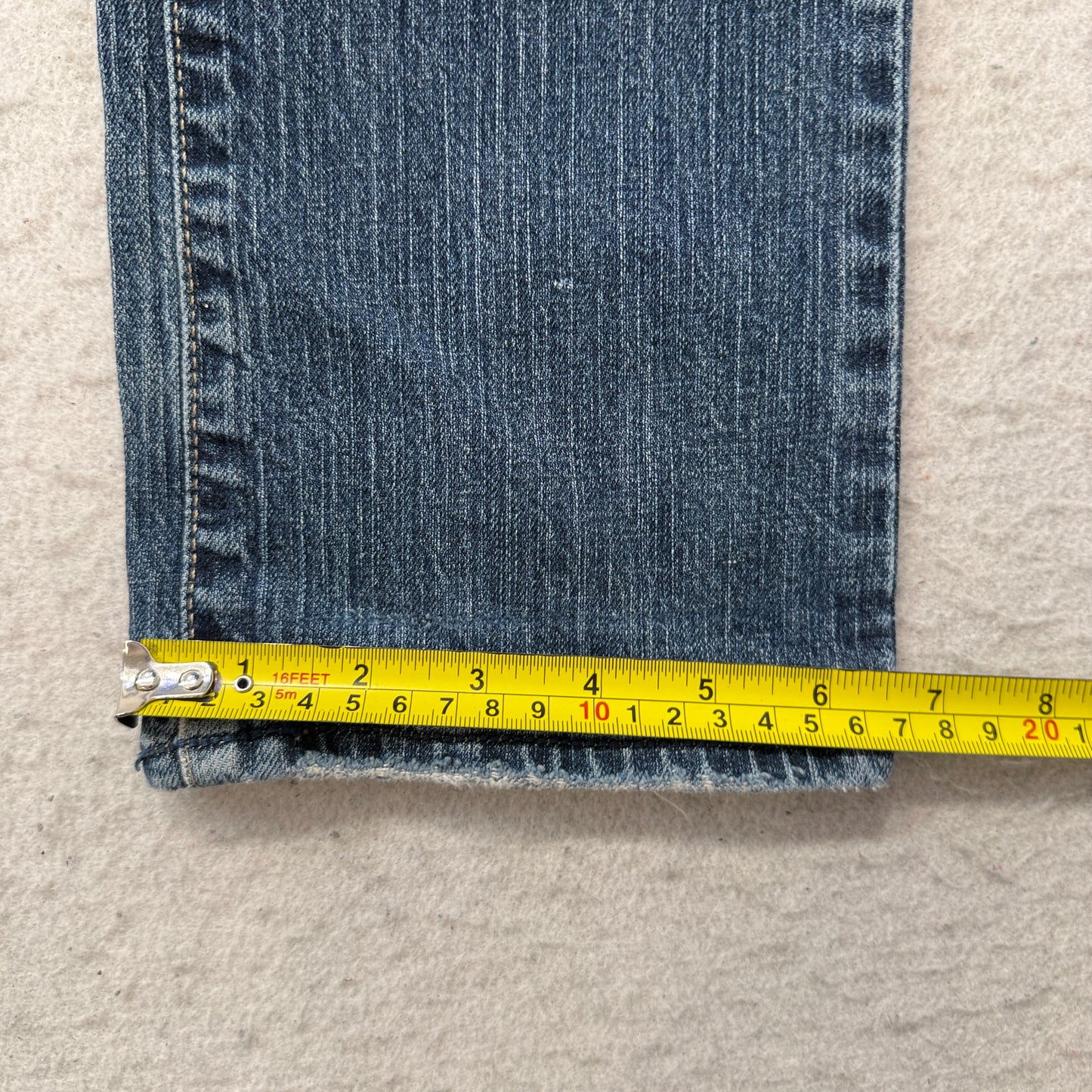 American Eagle Straight Women's Blue Bootcut Denim Jeans Stretch Size 4 Regular