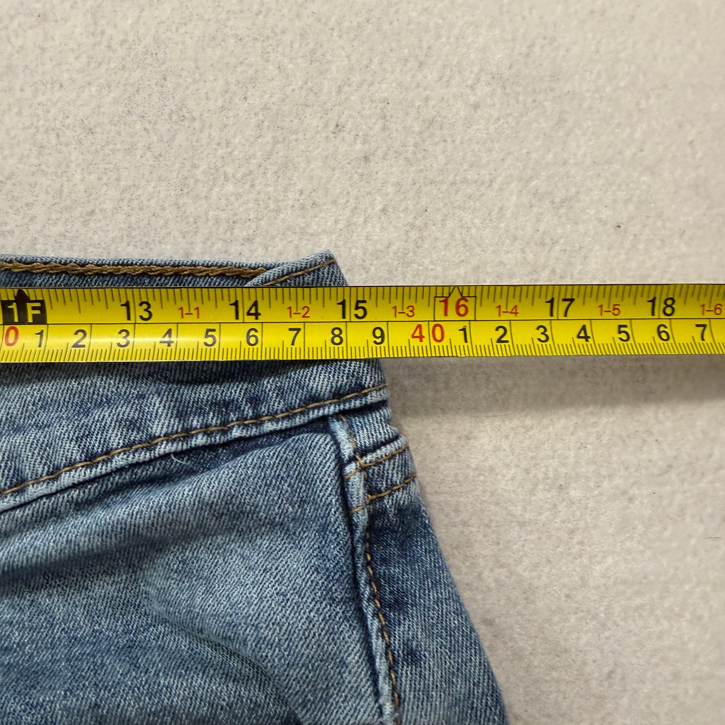 Levi's 505 Men Blue Denim Jeans Straight Fit Pocket Zip-Fly Classic Size W32xL34
