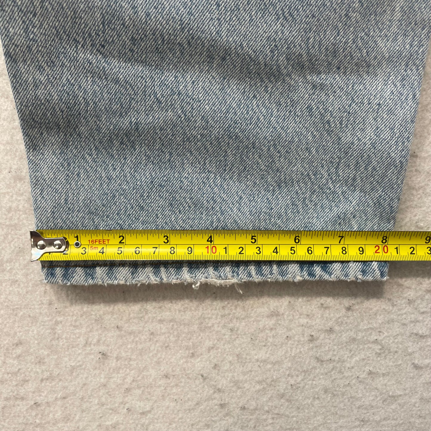 Levi's Men's Blue Light Wash Denim Baggy Jeans Button Fly Distressed Size 34