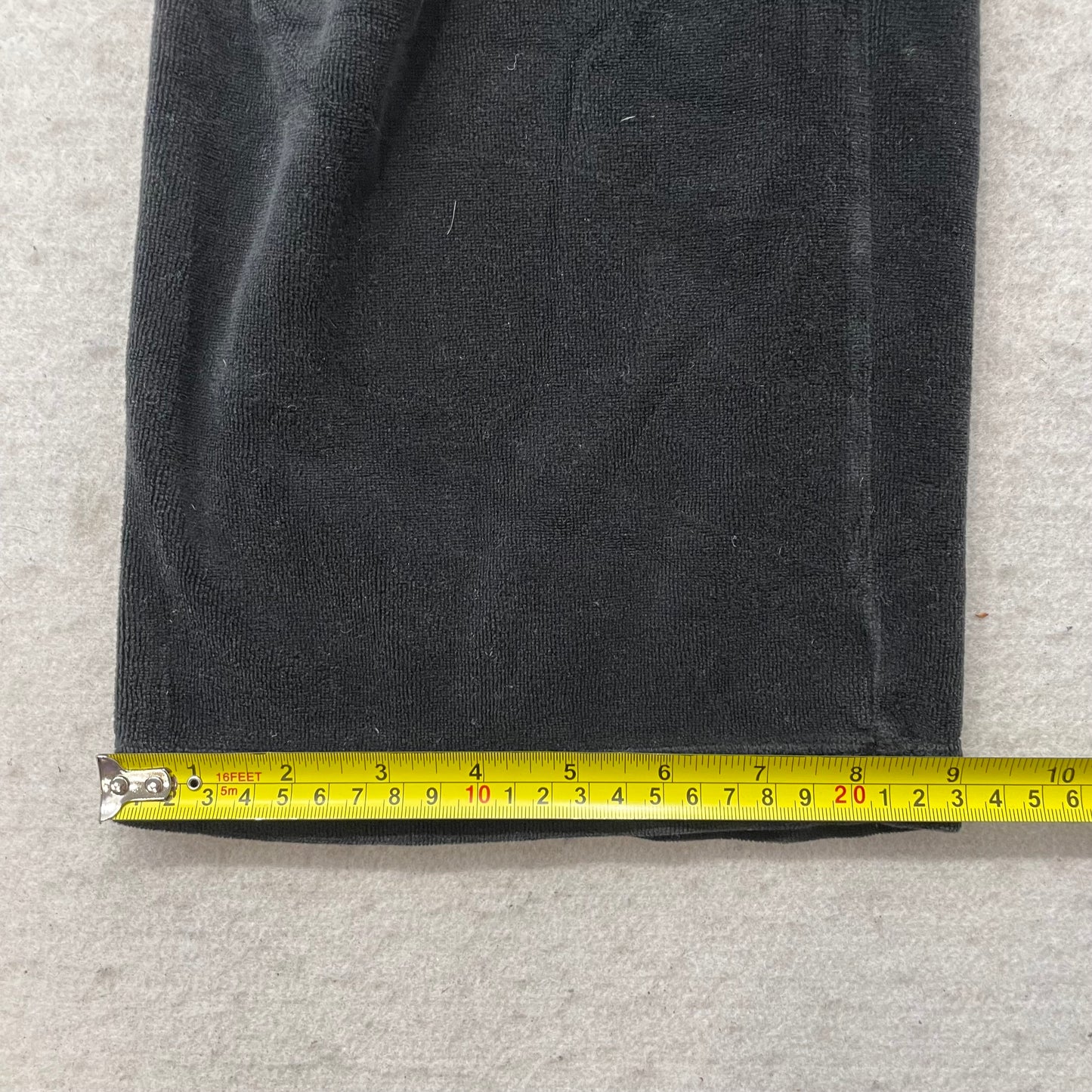 Vintage Juicy Couture Women's Charcoal Velour Flare Track Pant Drawstring Size S