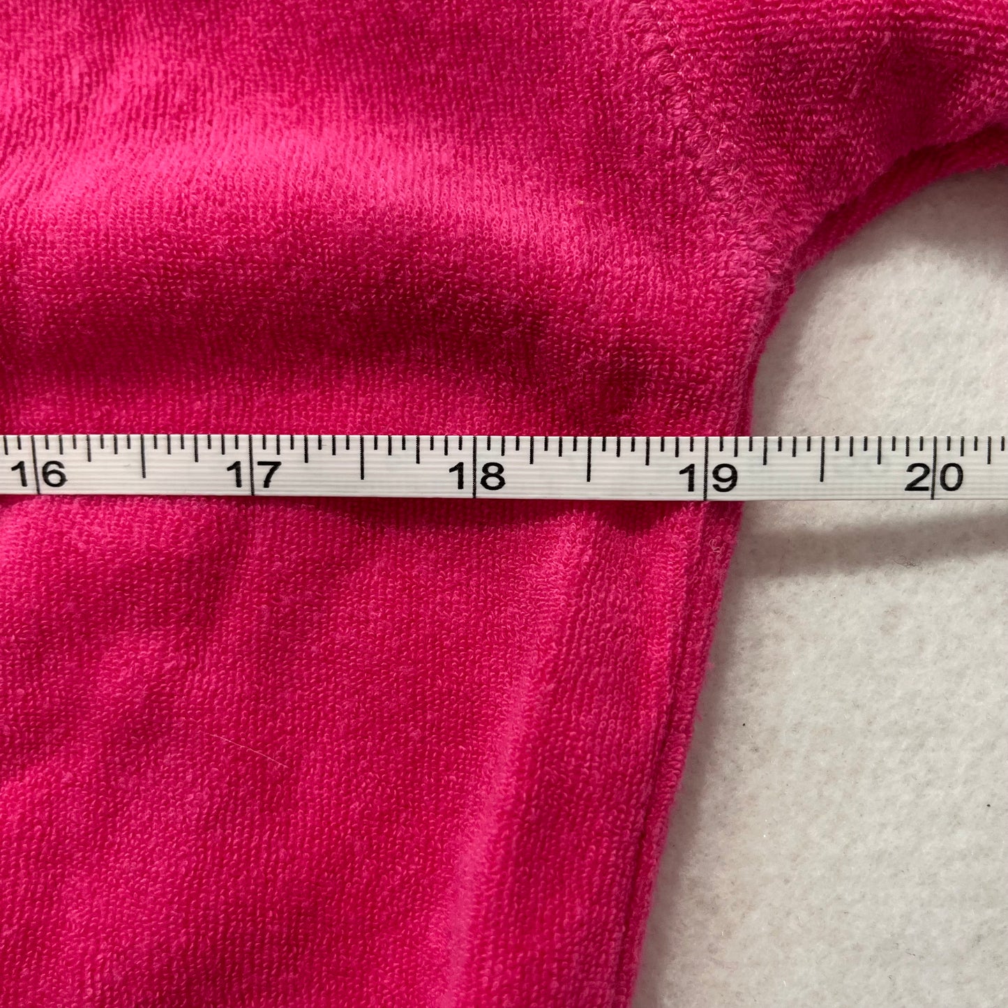 Vintage Juicy Couture pink off-the-shoulder terry shirt size S