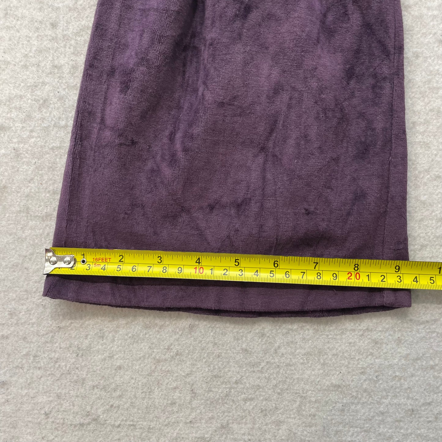 Vintage Juicy Couture Women's Deep Purple Velour Flared Leg Track Pant Size L