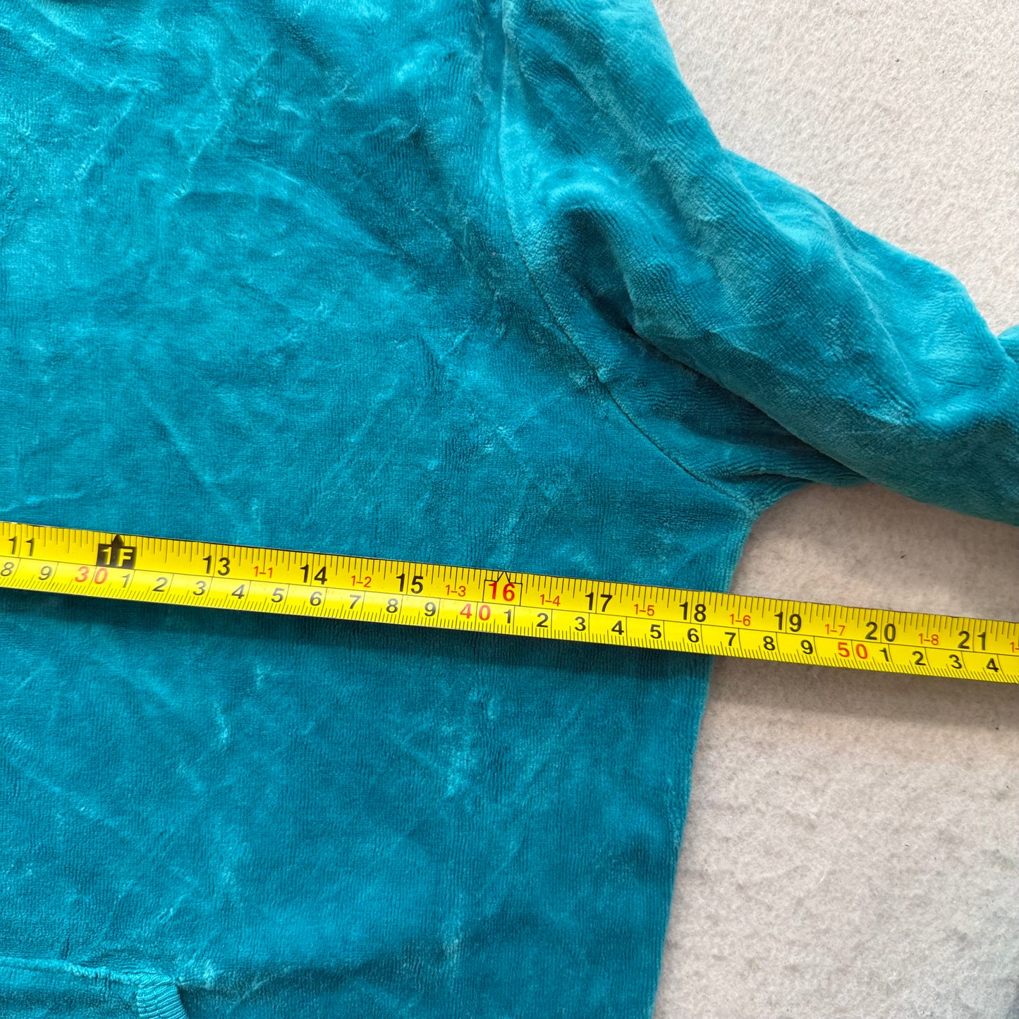 2003 Vtg Juicy Couture Scottie Dogs Womens Teal Velour Zip-Up Hoodie Y2k Size XL