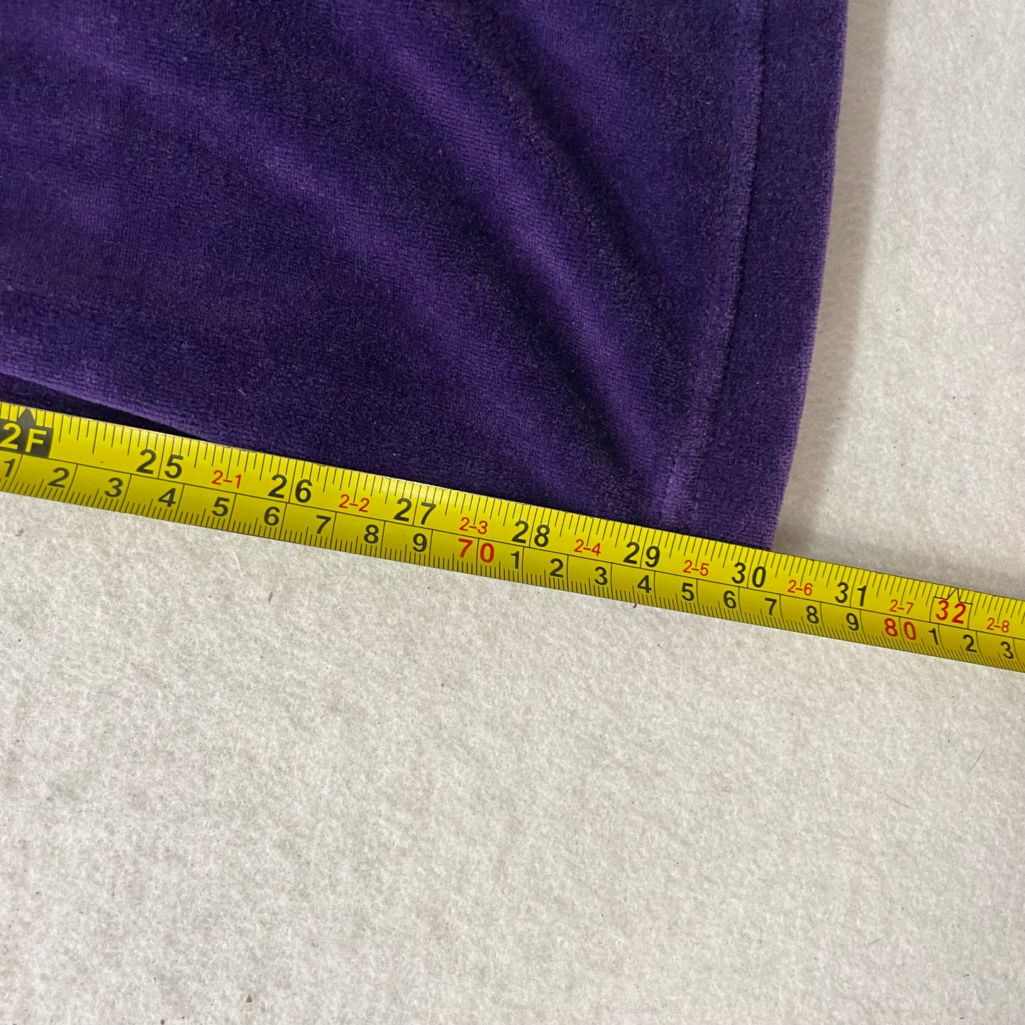 Juicy Couture Women's Dark Purple Velour Flared Track Pant Loungewear Y2K Size M