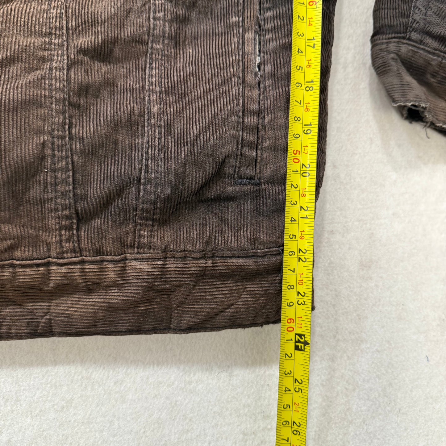 Levi Strauss & Co. Dark Brown Cotton Sherpa-Lined Corduroy Trucker Jacket Size M