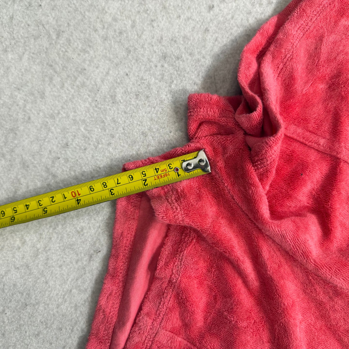 2003 Vintage Juicy Couture Kid's Red Terry Cloth Lounge Shorts Pockets Size 12