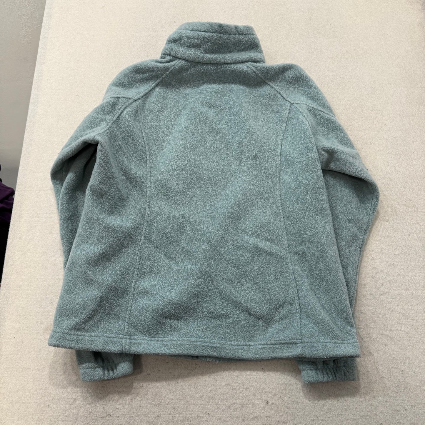 Columbia Womens Slate Gray Benton Springs Fleece Full Zip Jacket Pockets Size XL