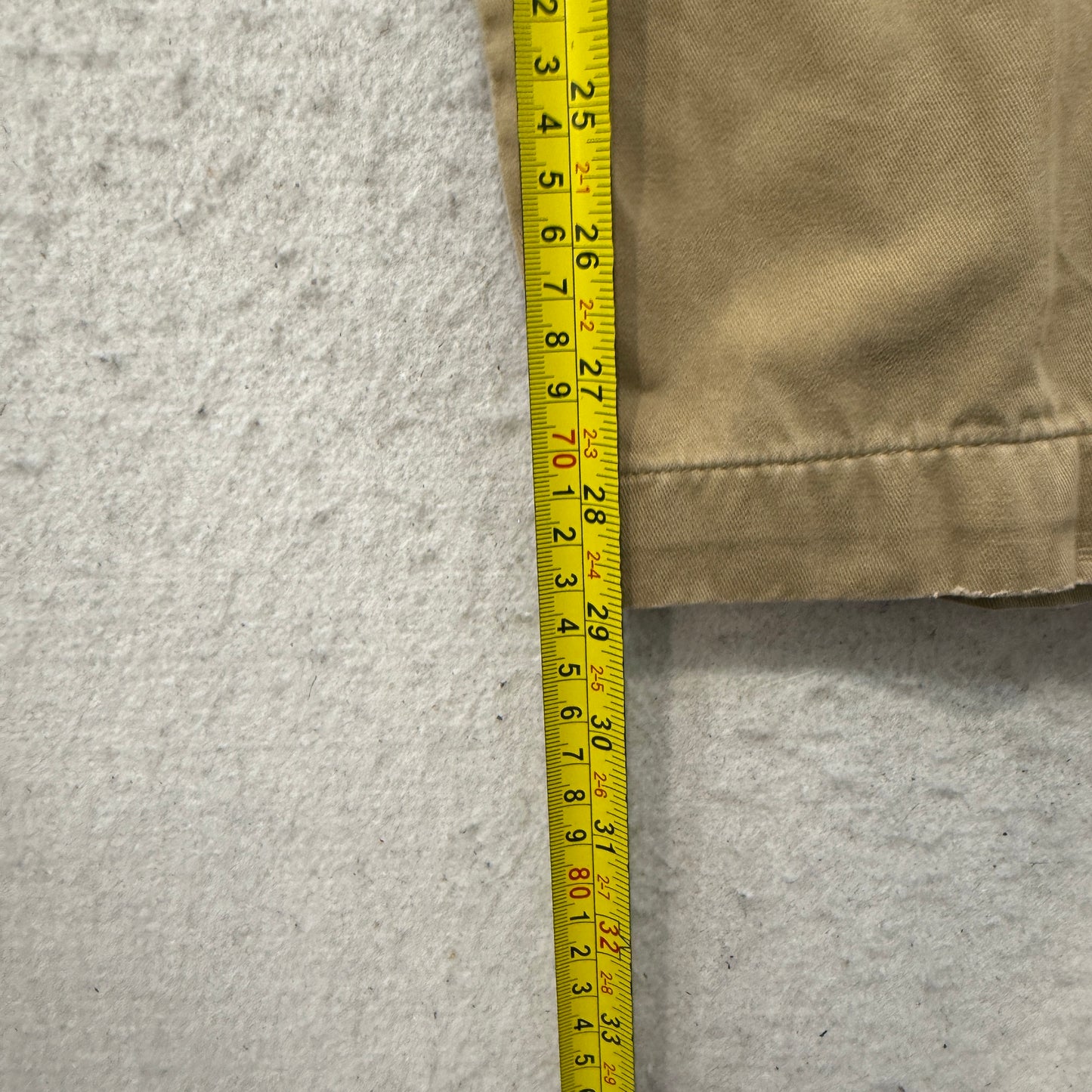 Vintage Polo Ralph Lauren Men's Khaki Chino Pants Straight Leg Pockets Size W33