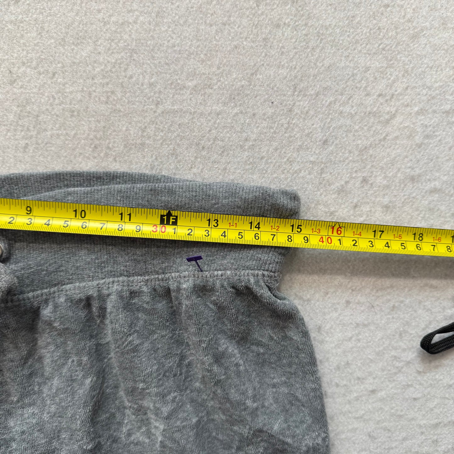 Juicy Couture Women's Heather Gray Velour Flared Track Pants Loungewear Size M
