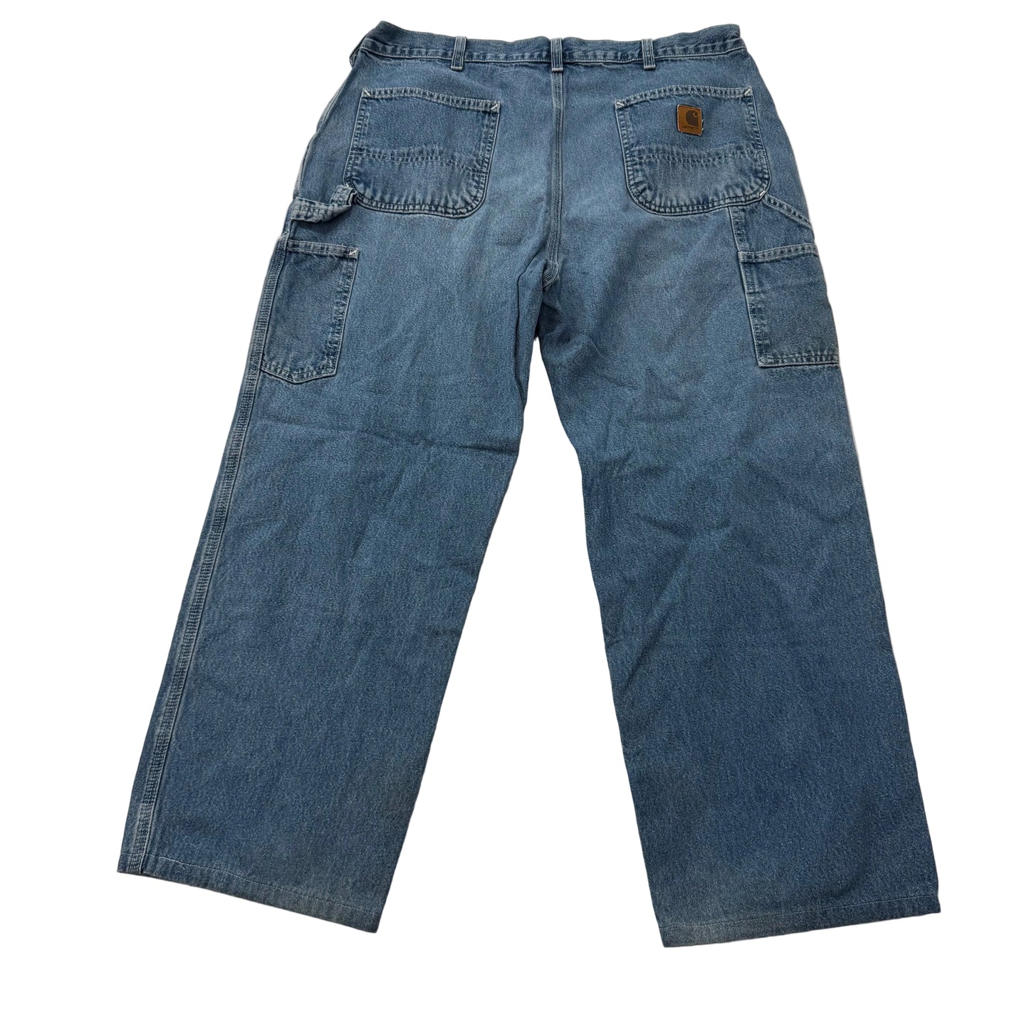 Carhartt Men's Medium Blue Denim Dungaree Fit Carpenter Jeans Workwear Waist 36