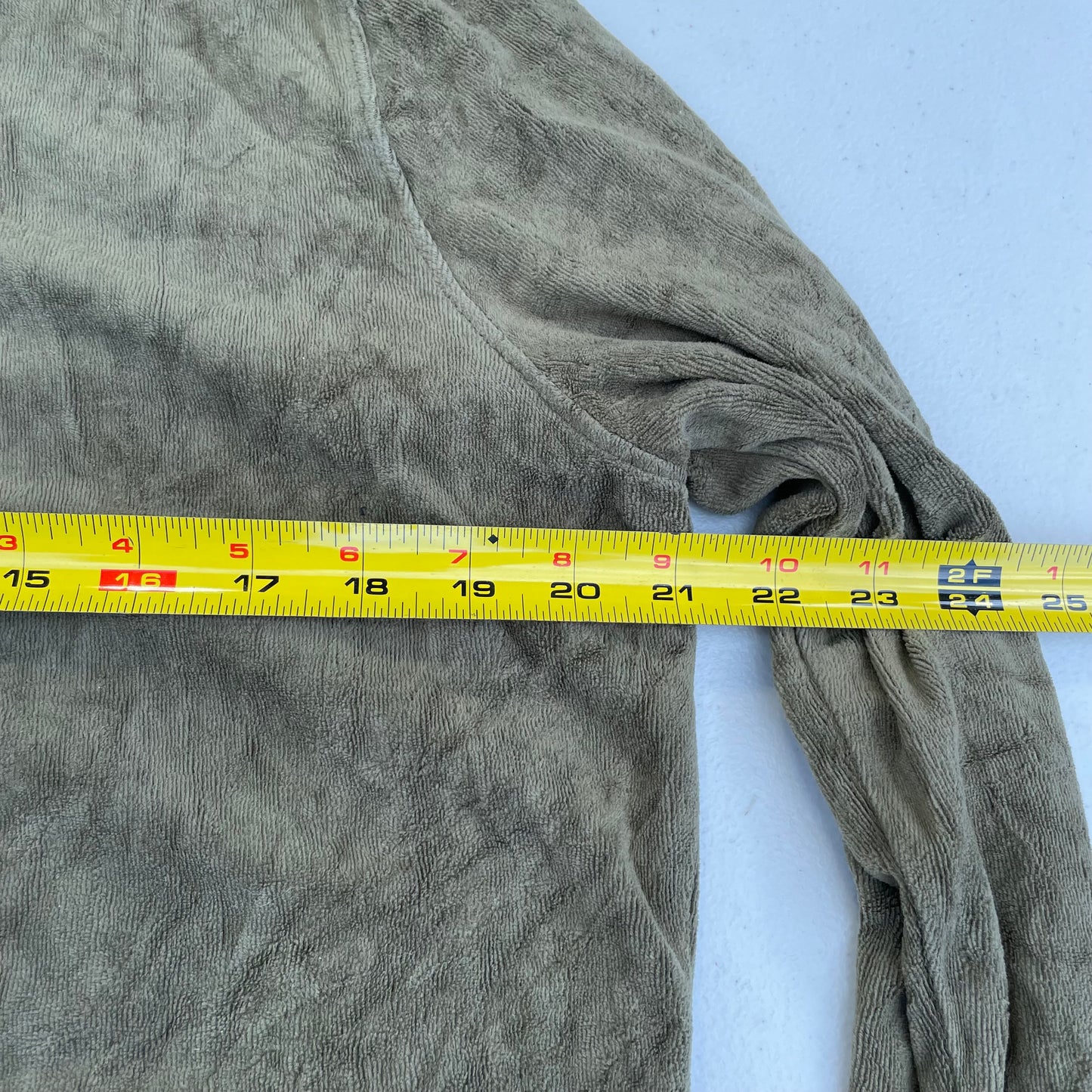 Vintage Juicy Couture Women's Brownish Grey Velour Zip-Up Hoodie Pockets Size L