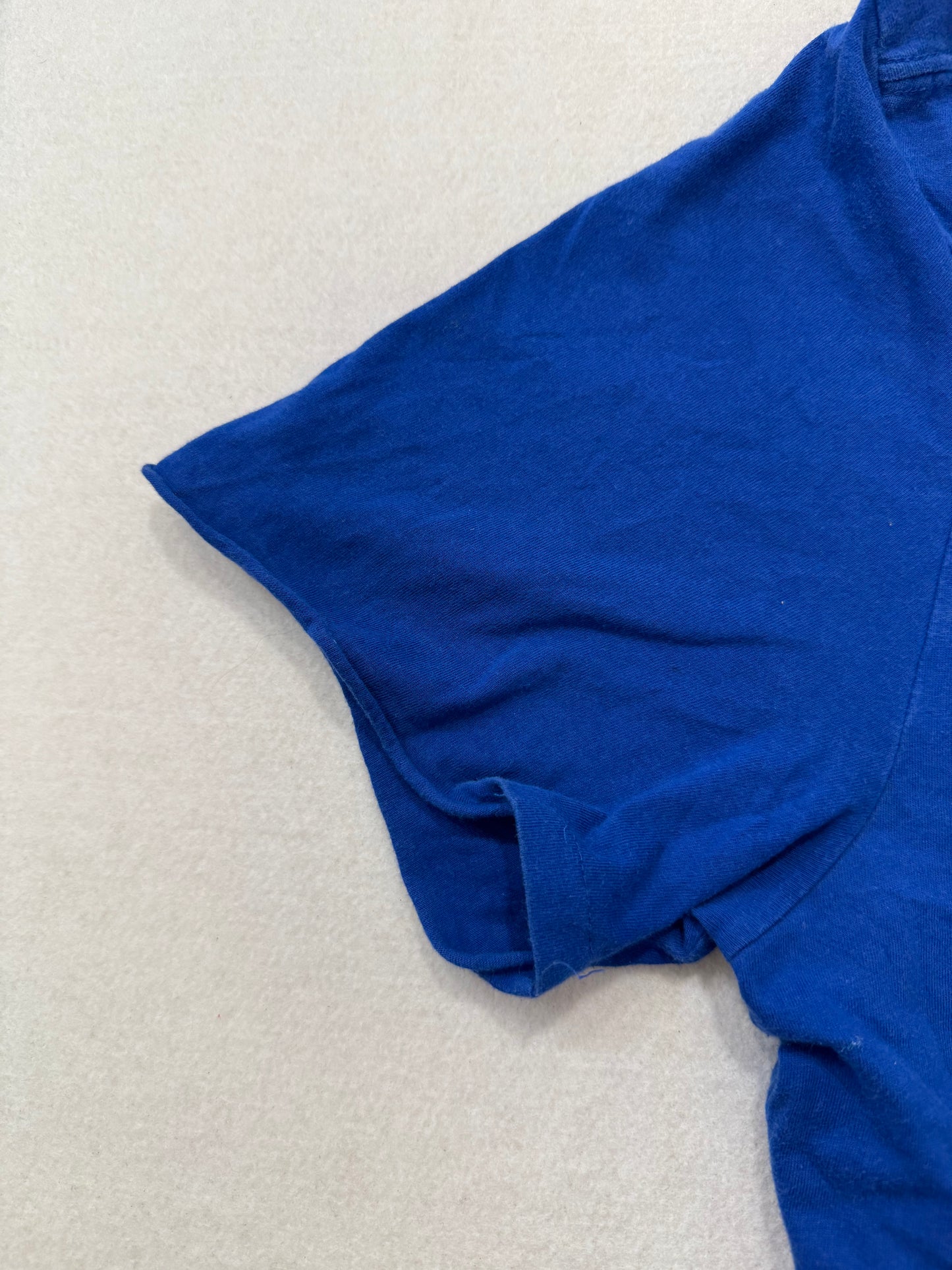 Calvin Klein Jeans Royal Blue Cotton T-Shirt Short Sleeves Crewneck Logo Size M
