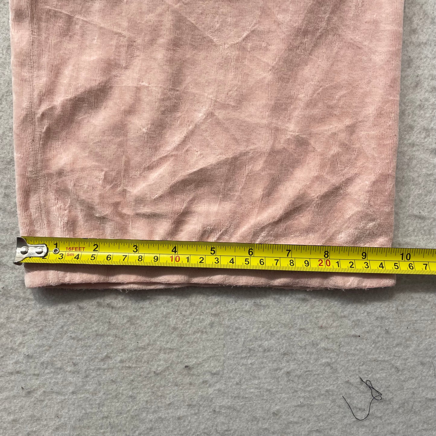 Juicy Couture Women's Light Pink Velour Tracksuit Set Hoodie & Flare Pant Size M