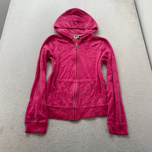 Vintage Juicy Couture Scottie Dogs Women's Hot Pink Velour Tracksuit Set Size L