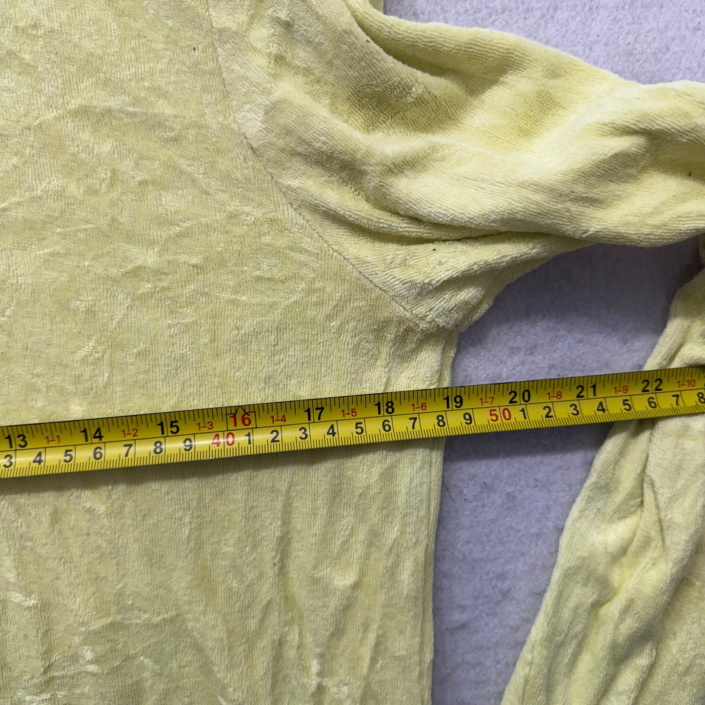 Juicy Couture Women's Yellow Terry Cloth Zip-Up Hoodie Long Sleeve Casual Size L