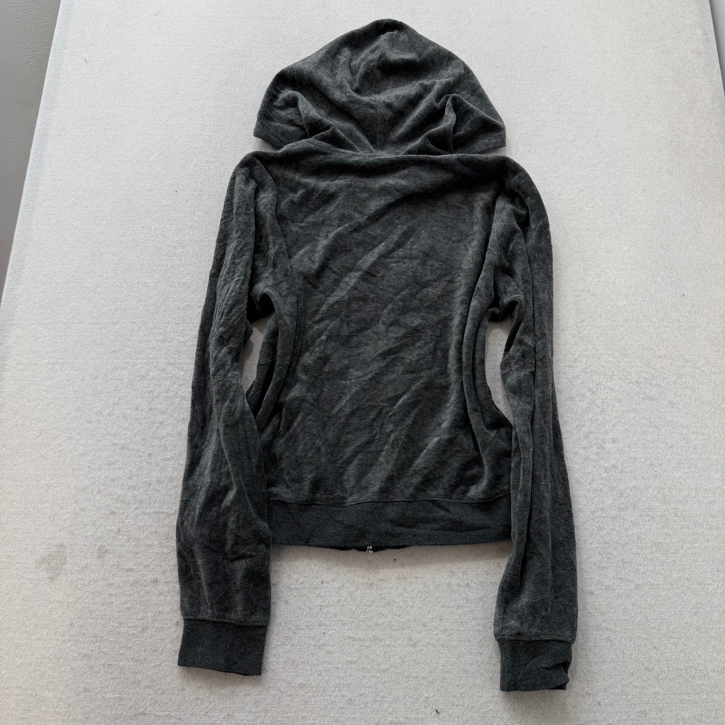 Juicy Couture Women's Charcoal Zip Up Hoodie & Track Pants Tracksuit Set Size S