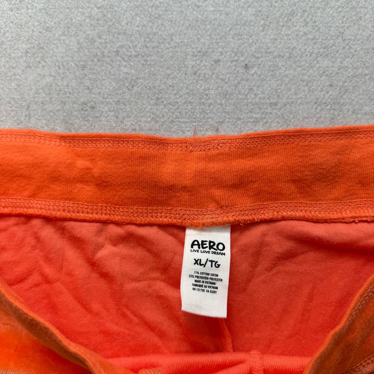 Aéropostale Women Bright Tangerine Velour Flared Track Pant Logo Y2K Size XL NWT