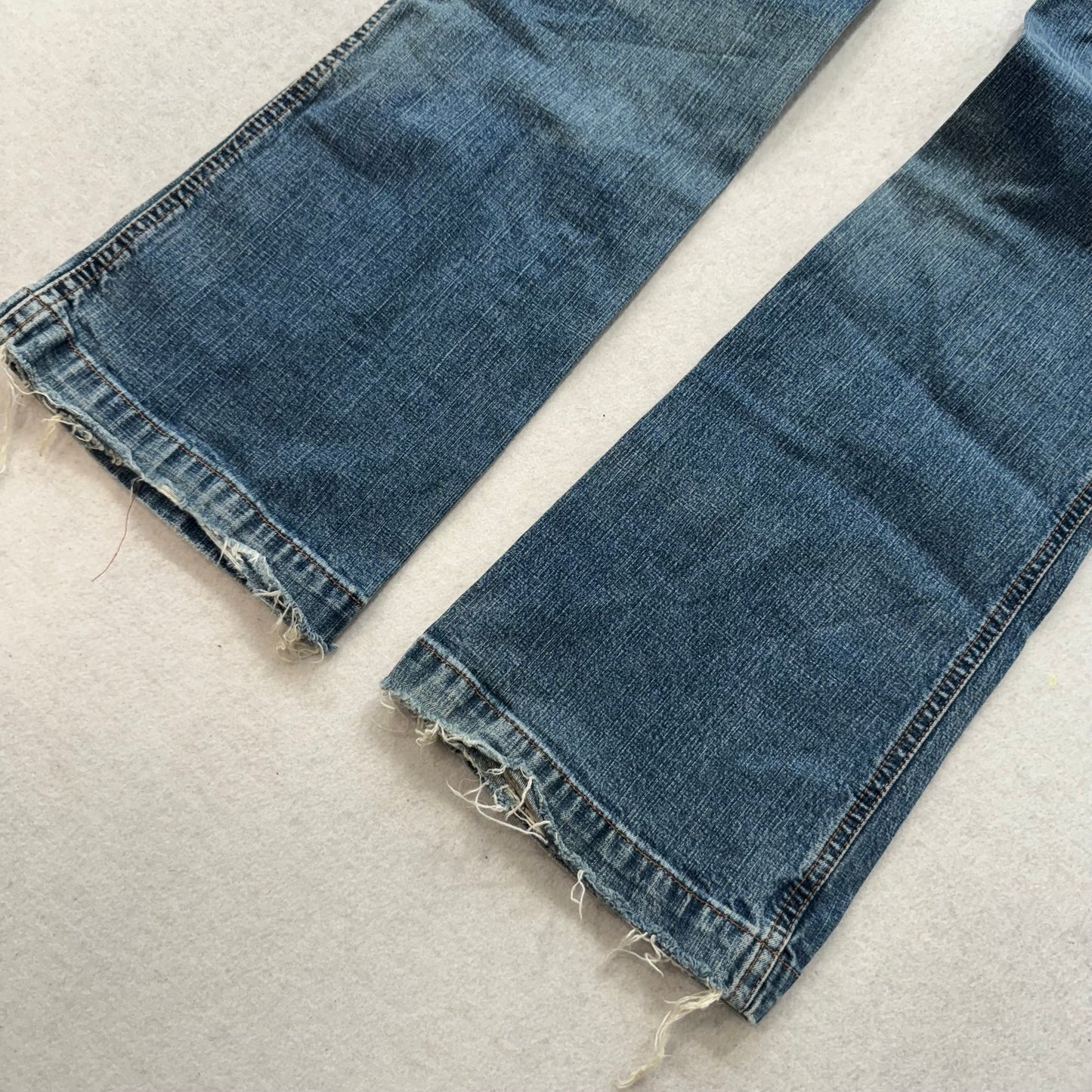 Hollister Low Rise Flare Jeans Blue Y2K Bootcut Denim Size S