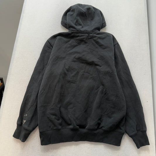 Carhartt Rain Defender Men's Gray Loose Fit Quarter Zip Hooded Sweatshirt Size L