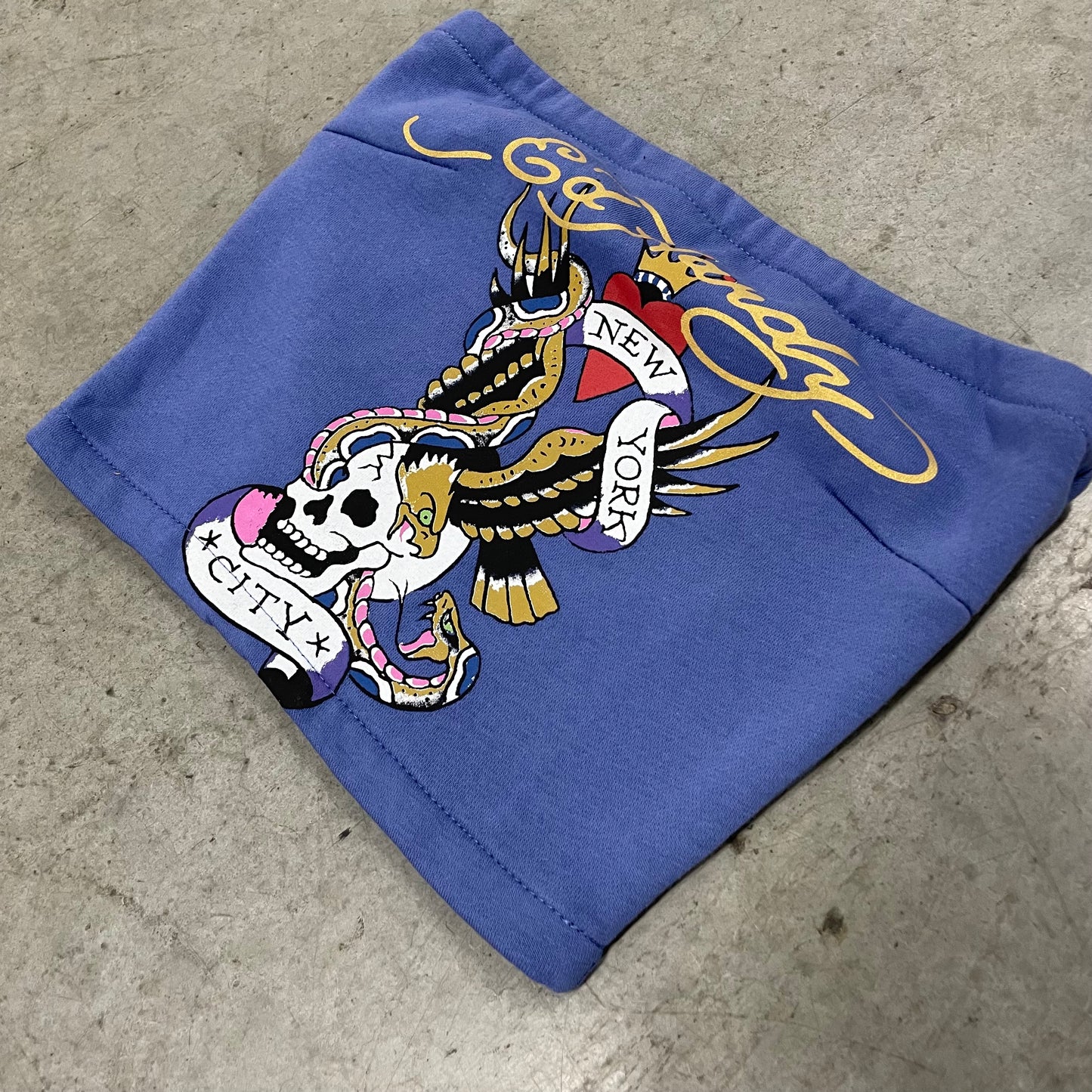 ED HARDY “NYC Skull” BLUE TUBE TOP - Clean Curriculums 