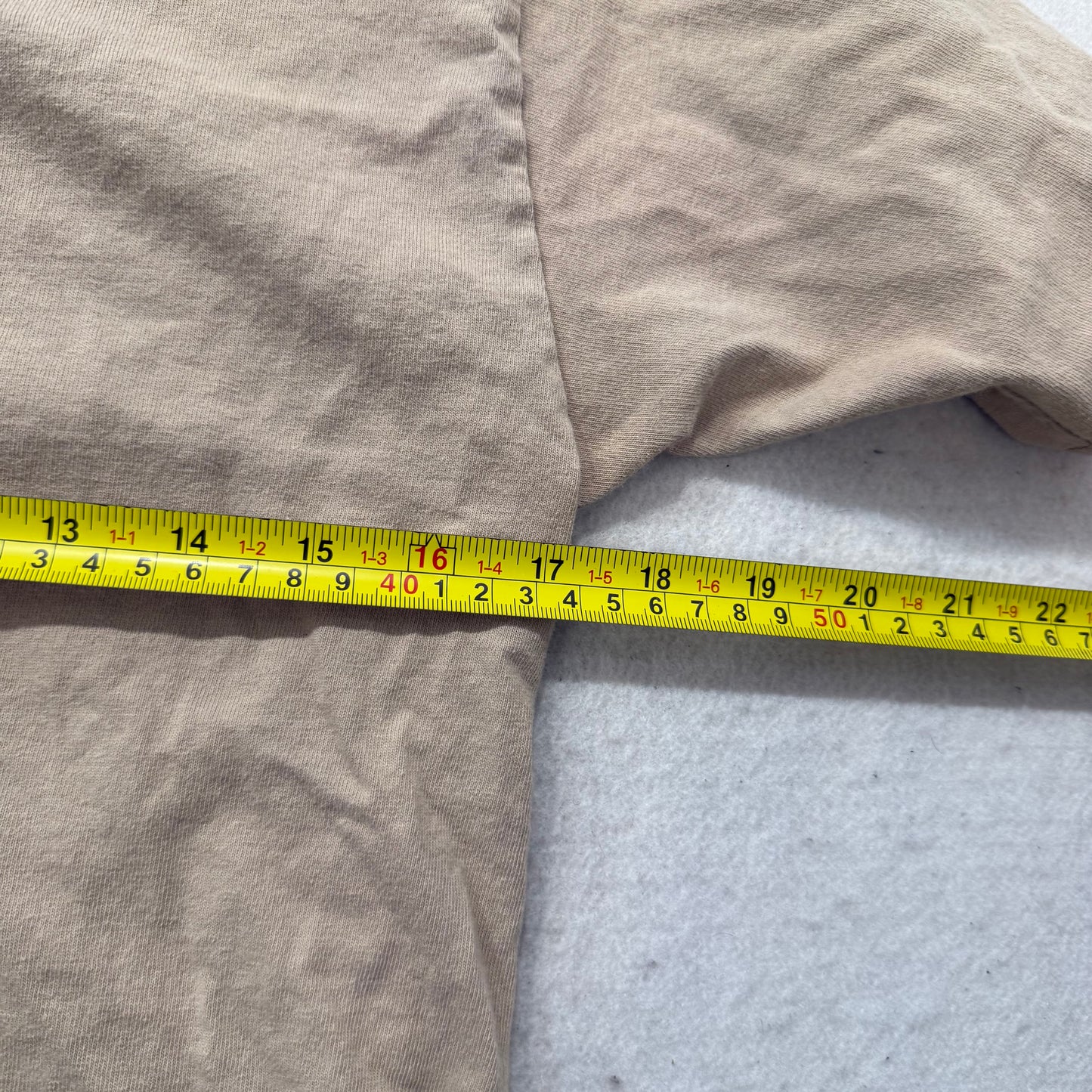 Pro Club Mens Taupe Cotton T-Shirt Short Sleeves Crew Neck Streetwear Tee Size S