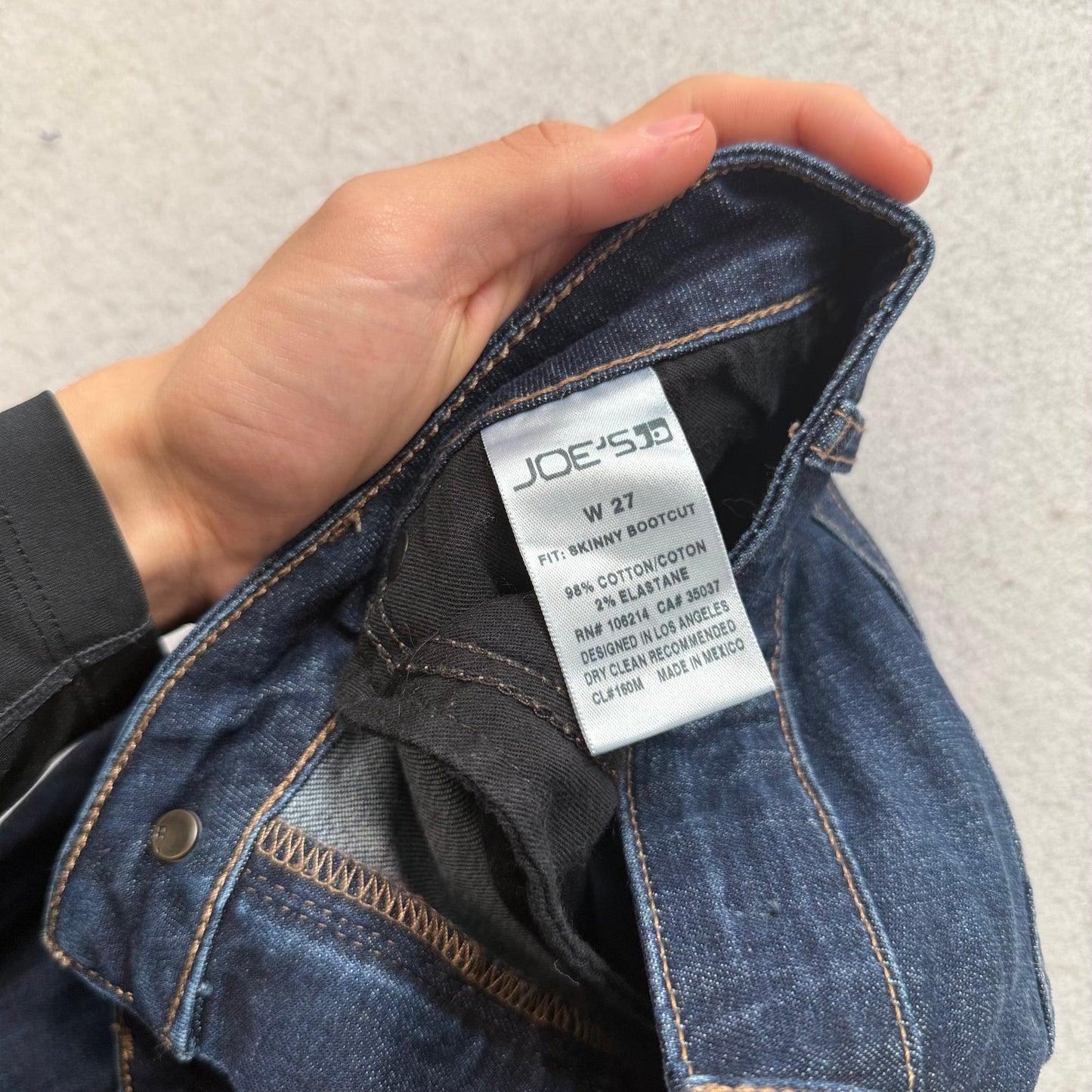 Joe's Jeans Womens Blue Skinny Bootcut Denim Jeans Zip-Fly Classic Size W27