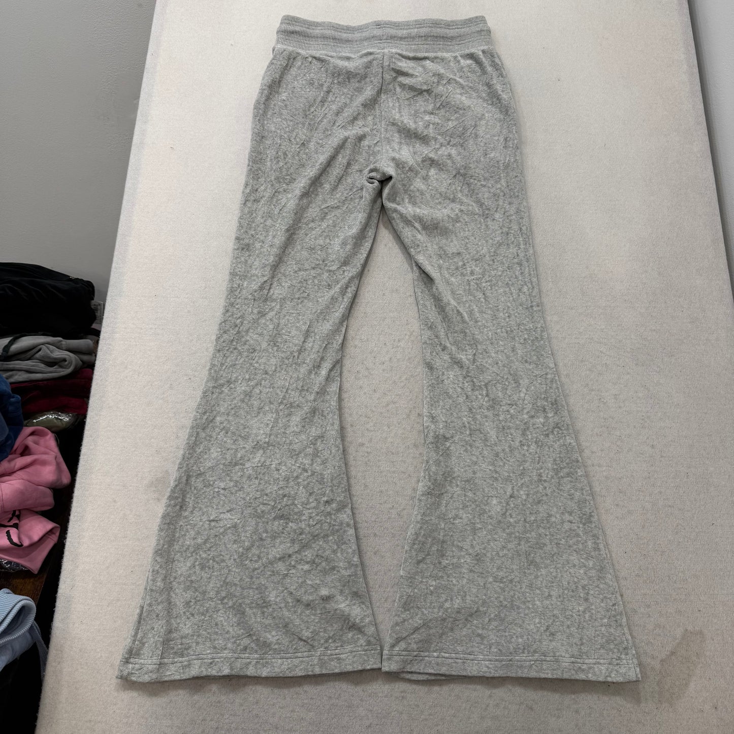Vintage Juicy Couture Women's Heather Gray Flared Track Pant Bell Bottom Size S