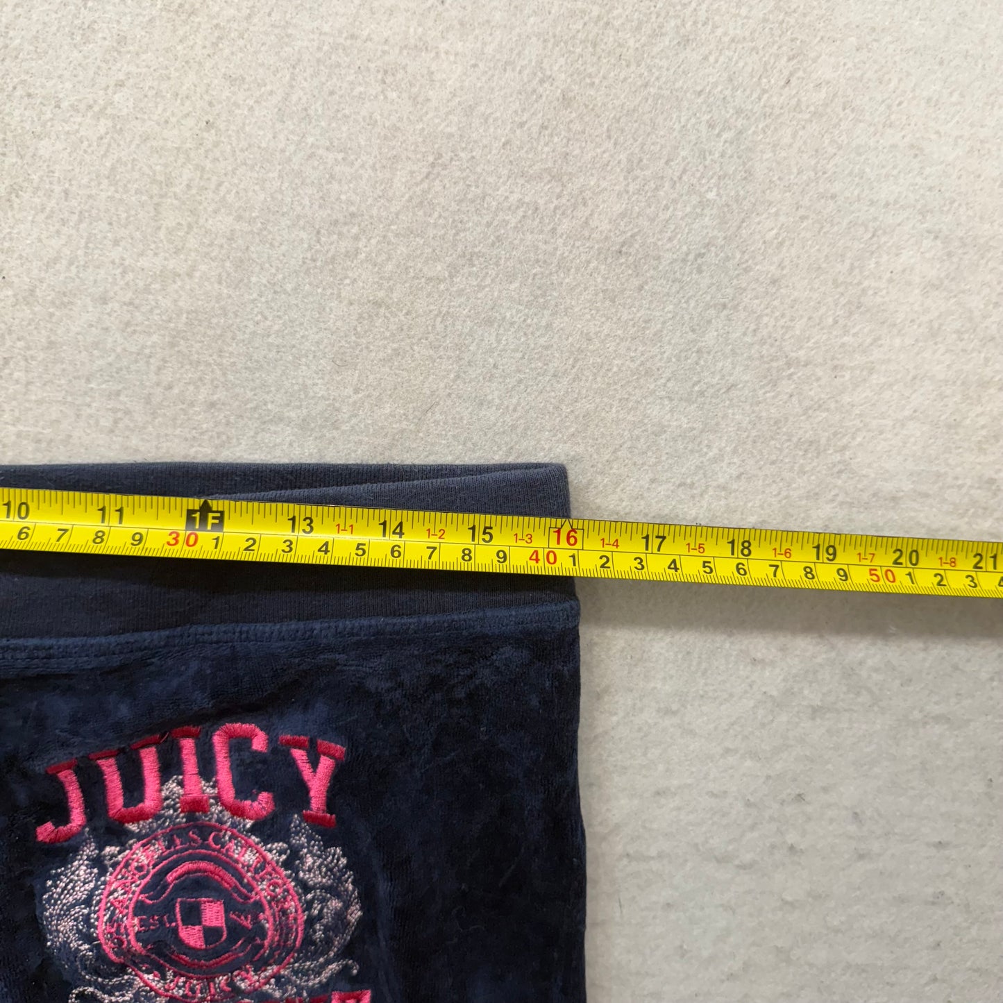 Juicy Couture “Juicy Coconut” Navy Velour Tracksuit Set Hoodie & Pants Size XL