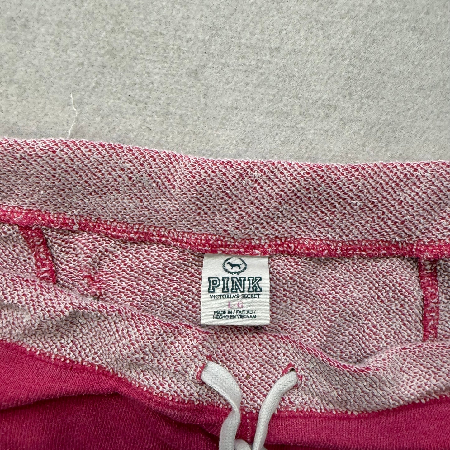 PINK By Victoria’s Secret Pink Flare Track Pants Drawstring Dog Logo Size L