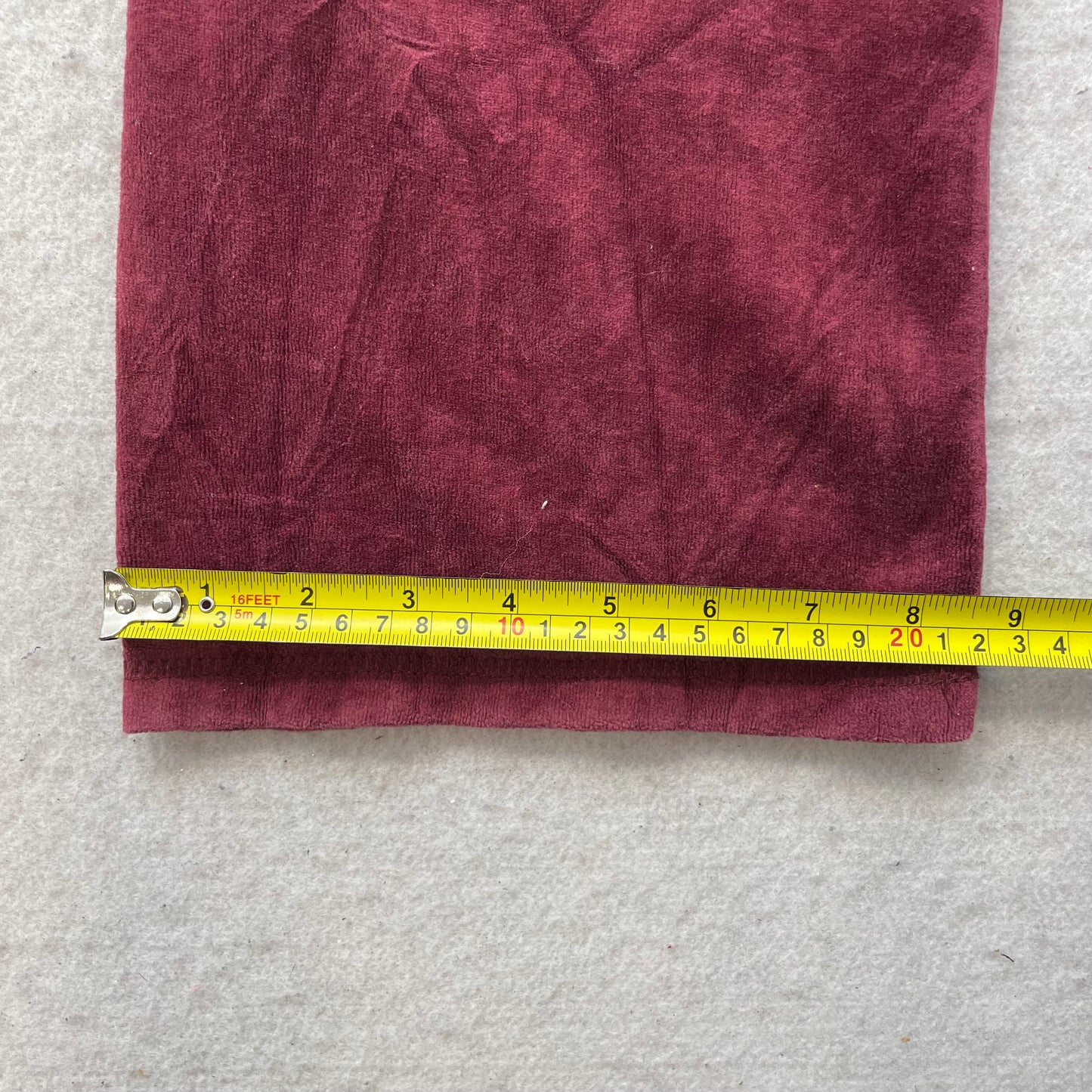 Juicy Couture Burgundy Velour Tracksuit Set Zip-Up Hoodie Drawstring Pant Size S