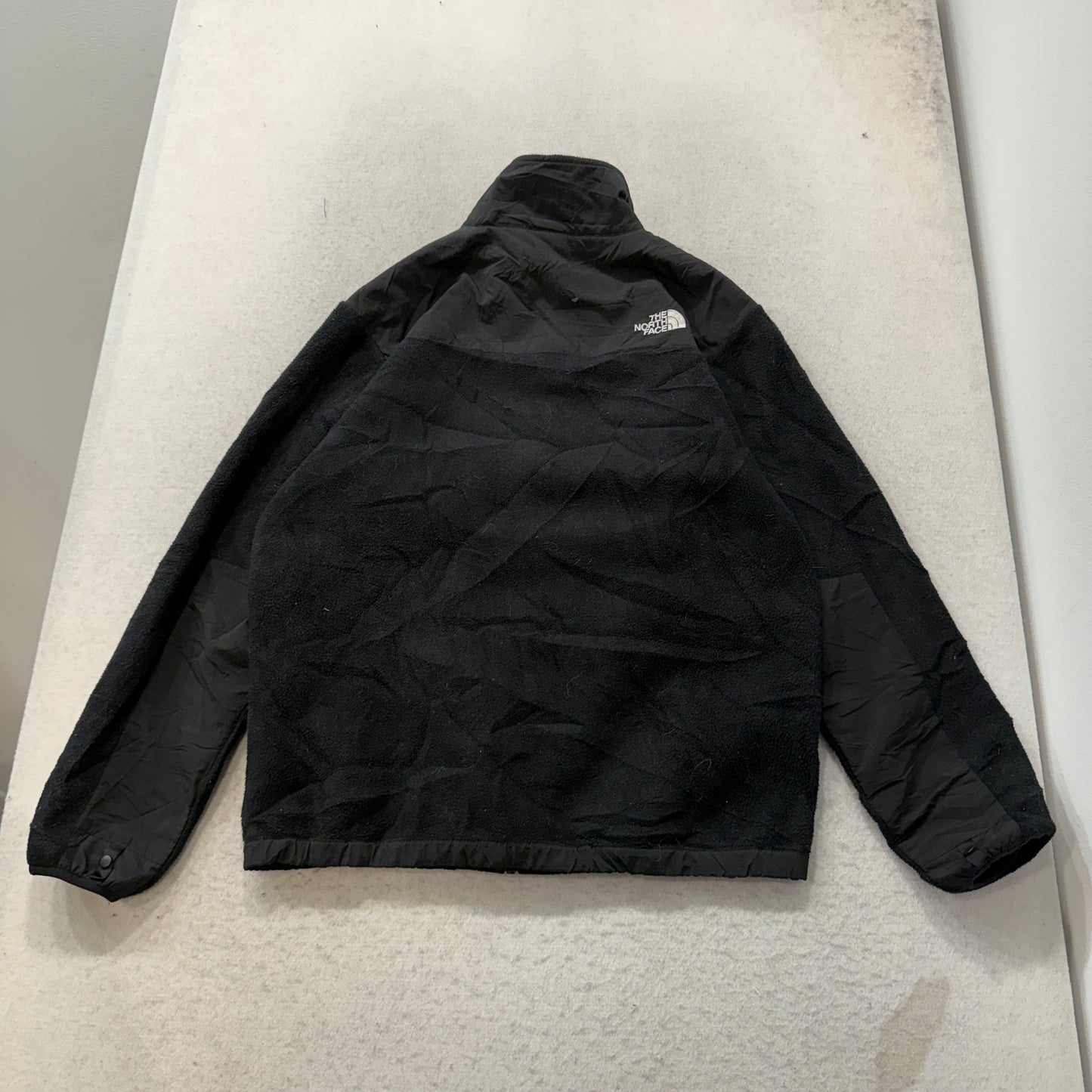 The North Face Boys Black Denali Fleece Full Zip Jacket Hiking Outdoors Size XL
