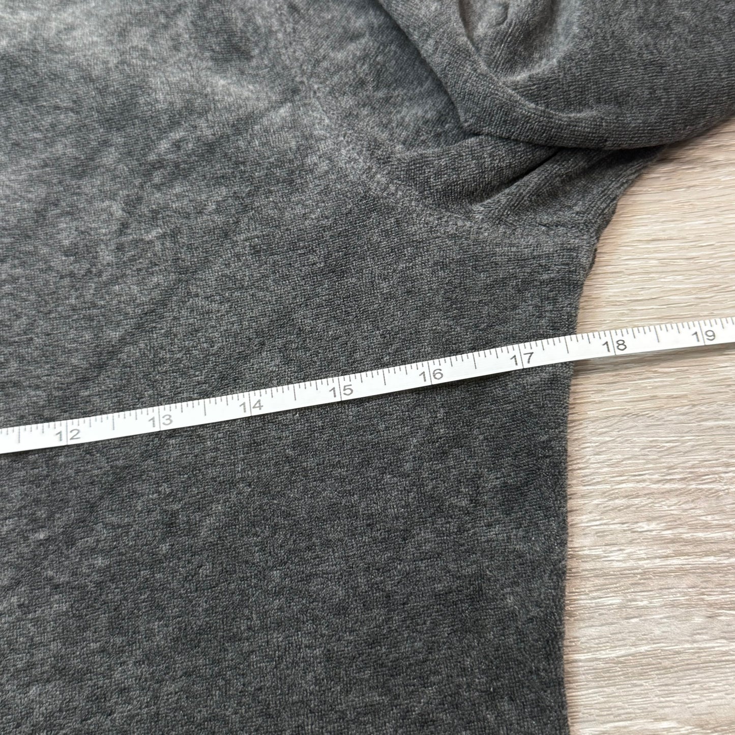 Juicy Couture Women's Deep Gray Velour Full Zip Hoodie Loungewear Pockets Size M