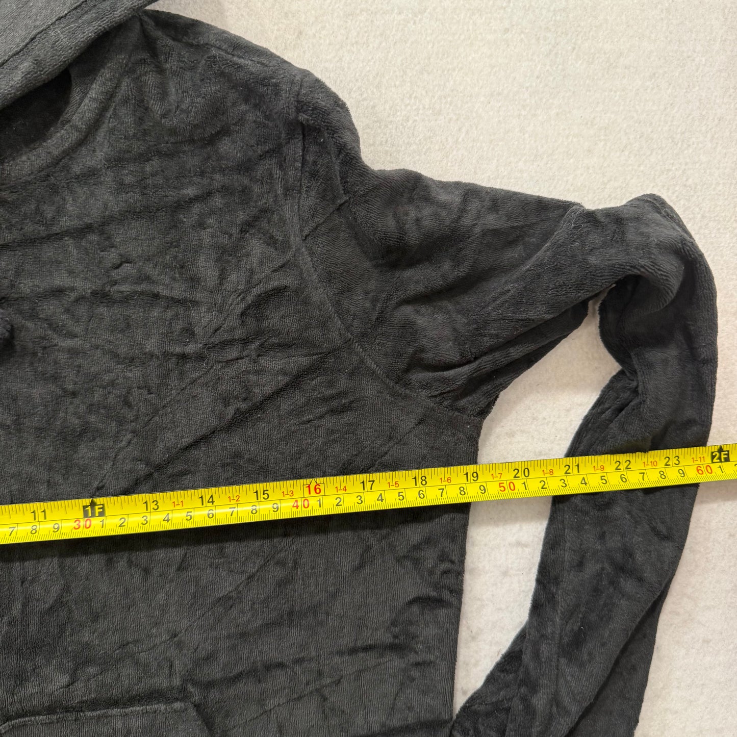 Vintage Juicy Couture Women's Black Velour Full Zip Hoodie Loungewear Y2K Size S