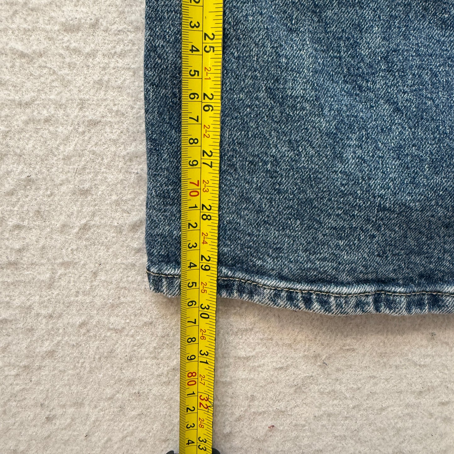 SO Goods For Life Women's Blue Wide Leg Distressed Denim Jeans Casual Size 7/2W