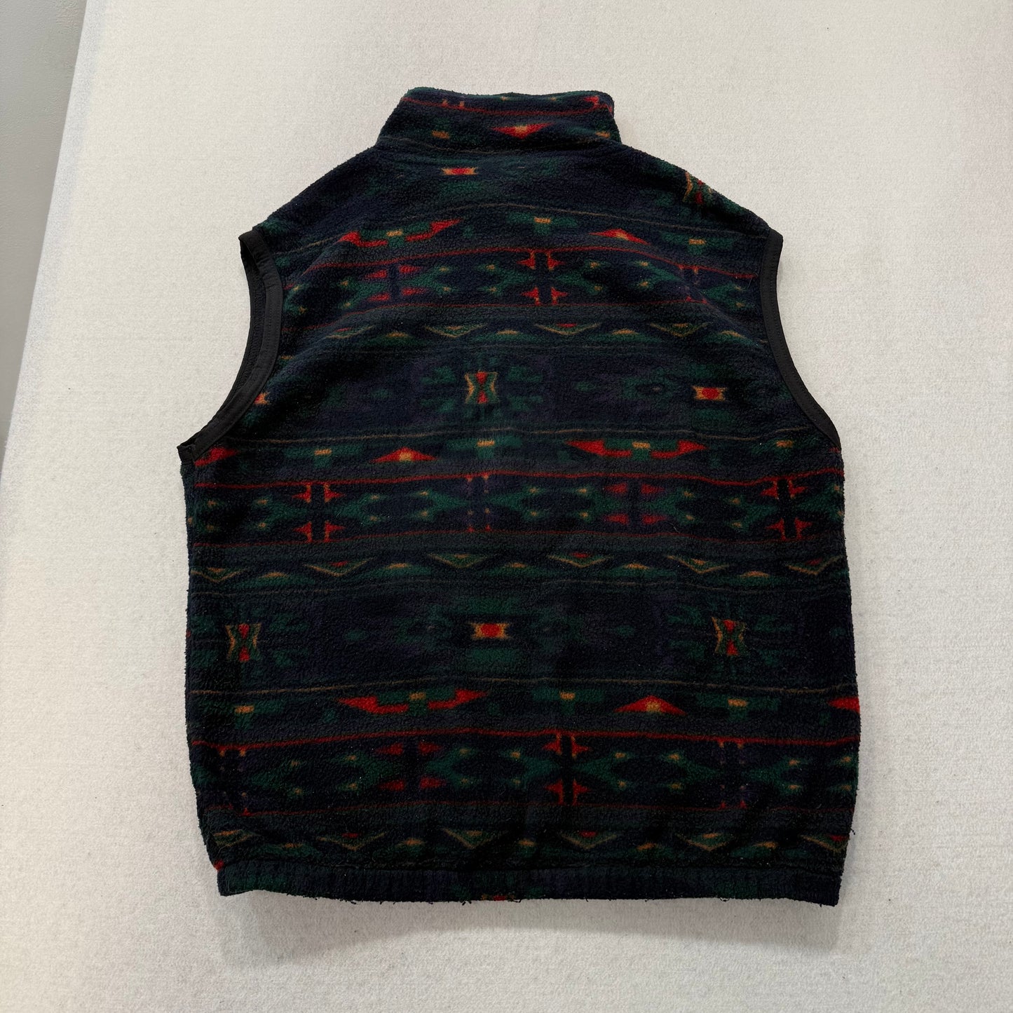 Colorado Timberline Men's Multicolor Full Zip Fleece Vest Aztec Pattern Size M
