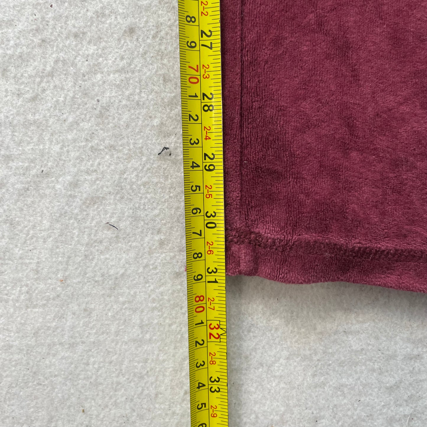Juicy Couture Burgundy Velour Tracksuit Set Zip-Up Hoodie Drawstring Pant Size S