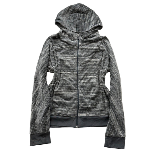 Juicy Couture Women's Gray Space-Dye Velour Track Jacket Casual Y2k Size XL