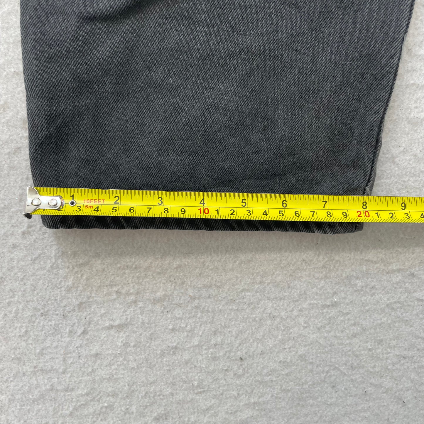 Levi's 501 Original Fit Men's Faded Black Denim Jeans Button Fly Size 36x30