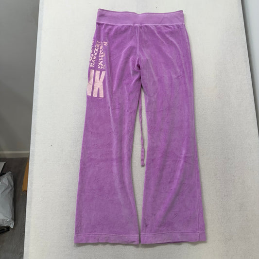 Vintage Victoria’s Secret Pink violet fleece “LOVE PINK” pants size S/P